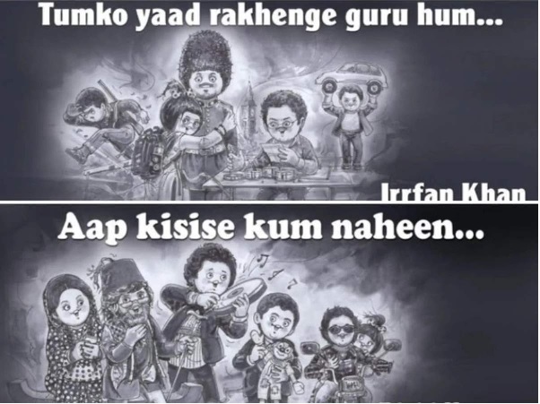 Amul Ad Irrafan Khan Rishi Kapoor