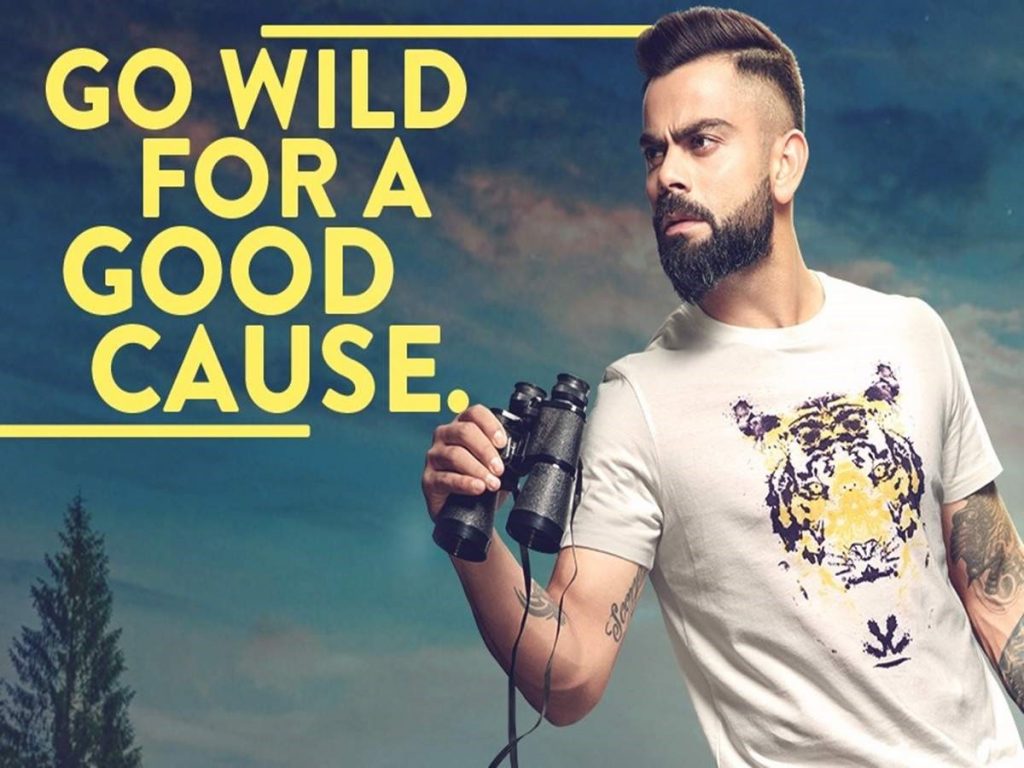 Virat Kohli is the brand ambassador of Wrogn